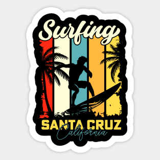 Surfing | Santa Cruz California Sticker